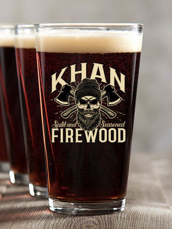 Firewood : Pint Glasses - Color Printed