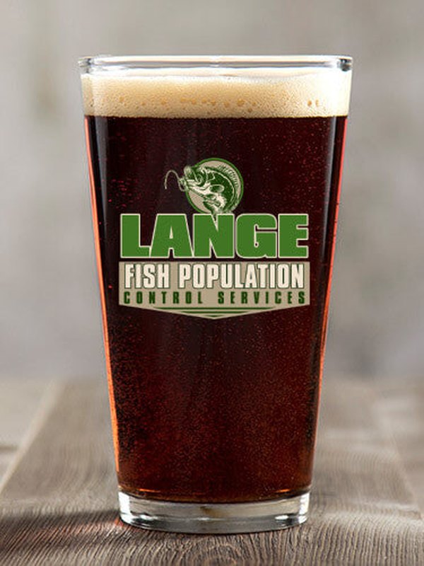 Fish Services : Pint Glasses - Color Printed