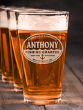 Fishing Charter : Pint Glasses - Engraved