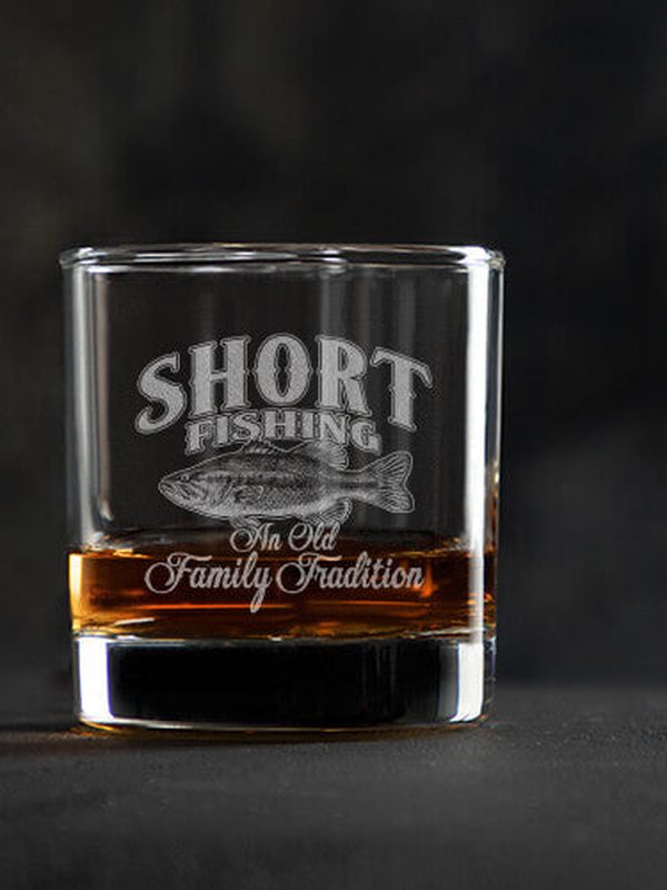 Fishing Family Tradition : Rocks Glasses - Engraved