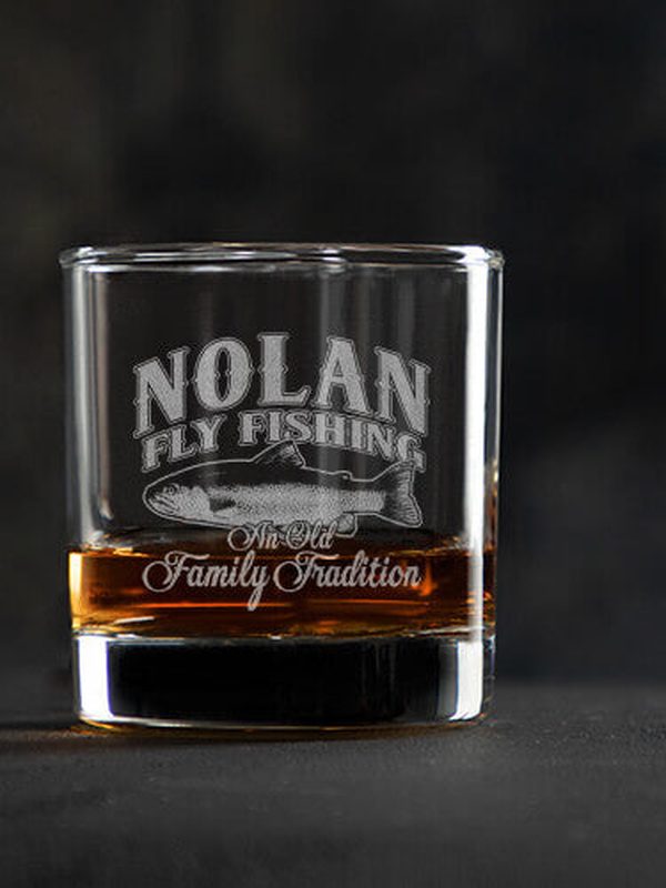 Fly Fishing Family Tradition : Rocks Glasses - Engraved