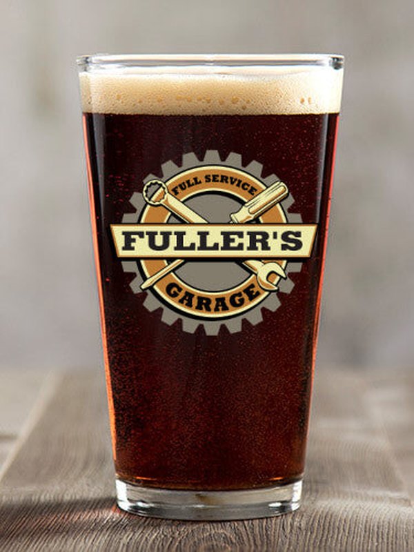 Garage : Pint Glasses - Color Printed