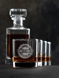 Garage : Decanter Rocks Glass Gift Sets - Engraved