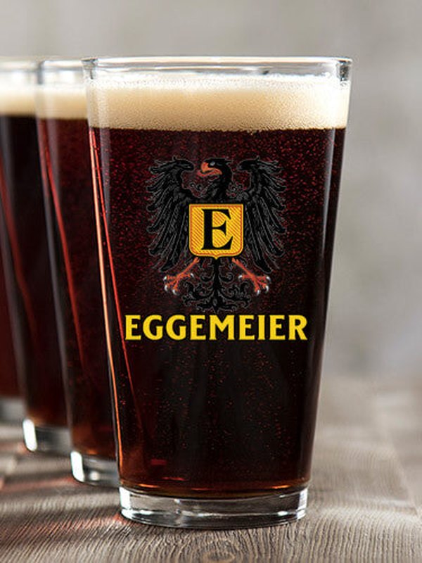 German Monogram : Pint Glasses - Color Printed product image 1