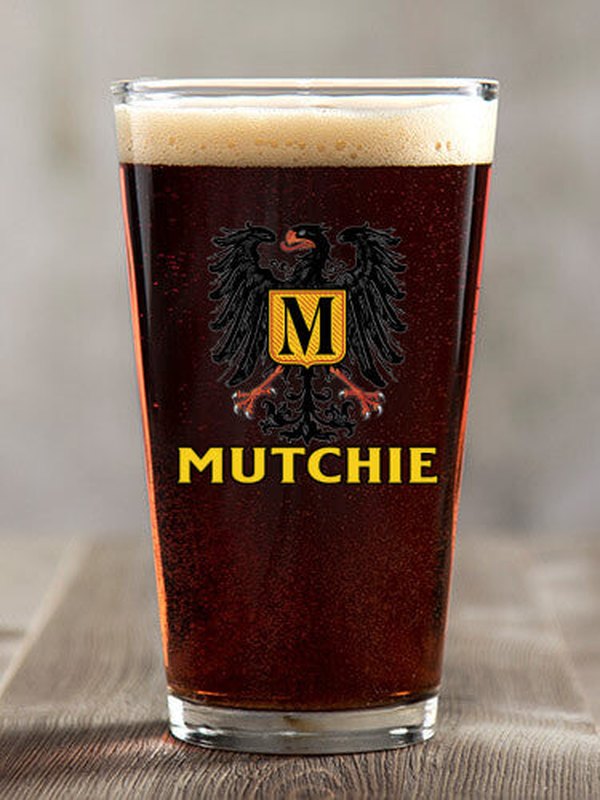 German Monogram : Pint Glasses - Color Printed product image 2