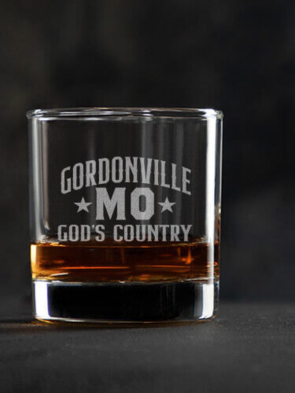 God's Country : Rocks Glasses - Engraved