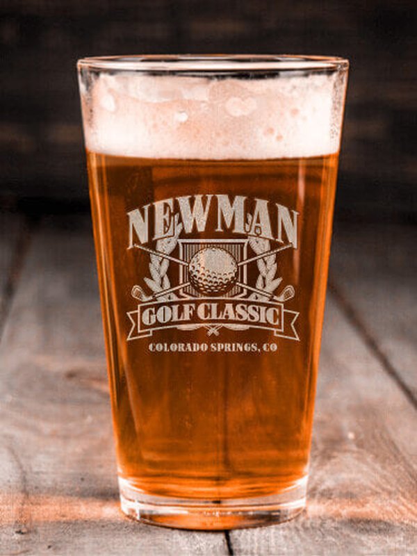 Golf Classic : Pint Glasses - Engraved