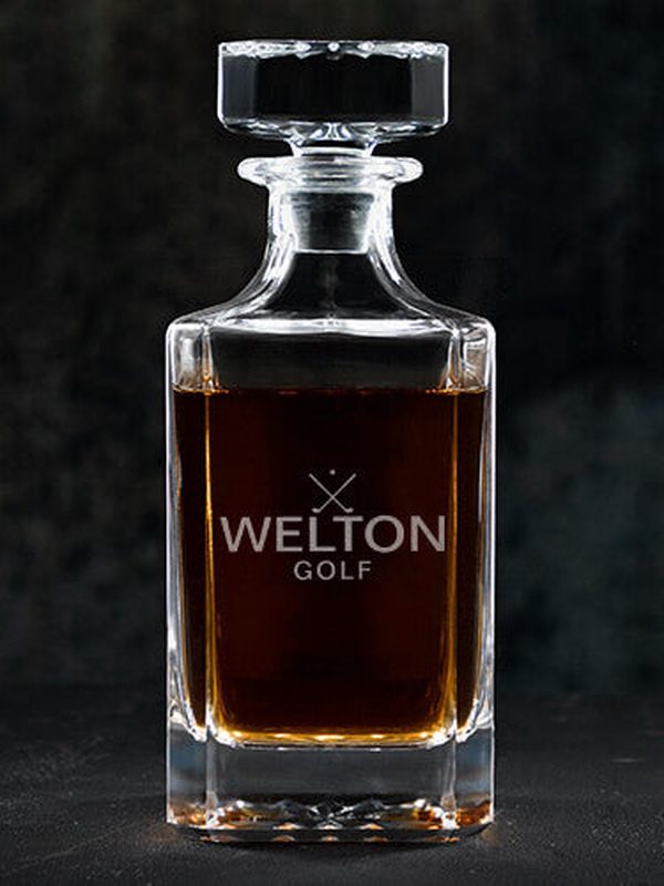 Golf : Whiskey Decanter - Engraved