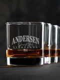 Grand Vineyards : Rocks Glasses - Engraved