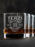 Greek Parts : Rocks Glasses - Engraved