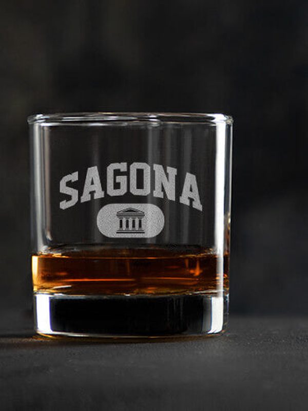 Greek Varsity : Rocks Glasses - Engraved