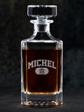 Greek Varsity : Whiskey Decanter - Engraved