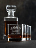 United We Stand : Decanter Rocks Glass Gift Sets - Engraved
