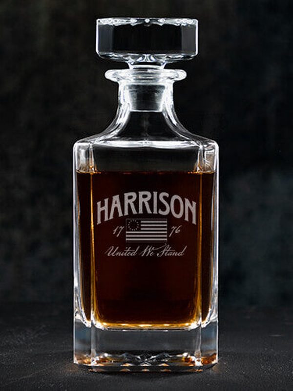 United We Stand : Whiskey Decanter - Engraved