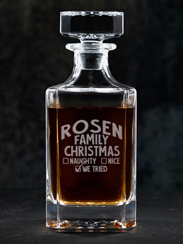 We Tried : Whiskey Decanter - Engraved