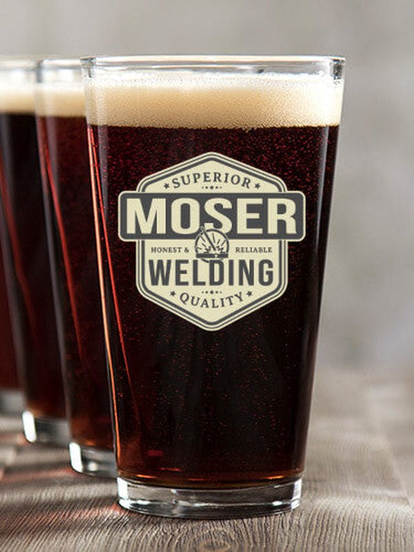 Welding : Pint Glasses - Color Printed