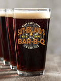 Wild Game Few Have Died BBQ : Pint Glasses - Color Printed