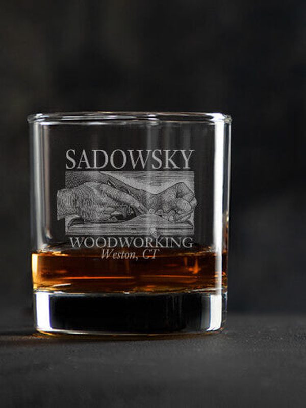 Woodworking : Rocks Glasses - Engraved