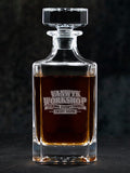 Workshop : Whiskey Decanter - Engraved