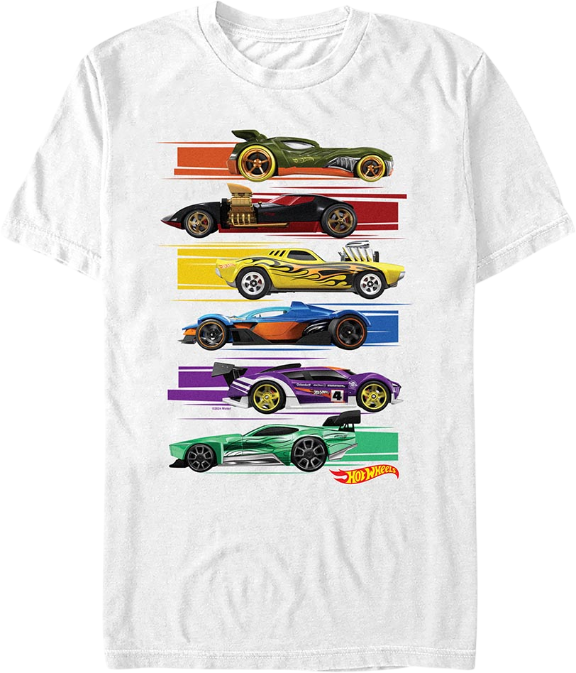 Colorful Cars Hot Wheels T-Shirt product image 1