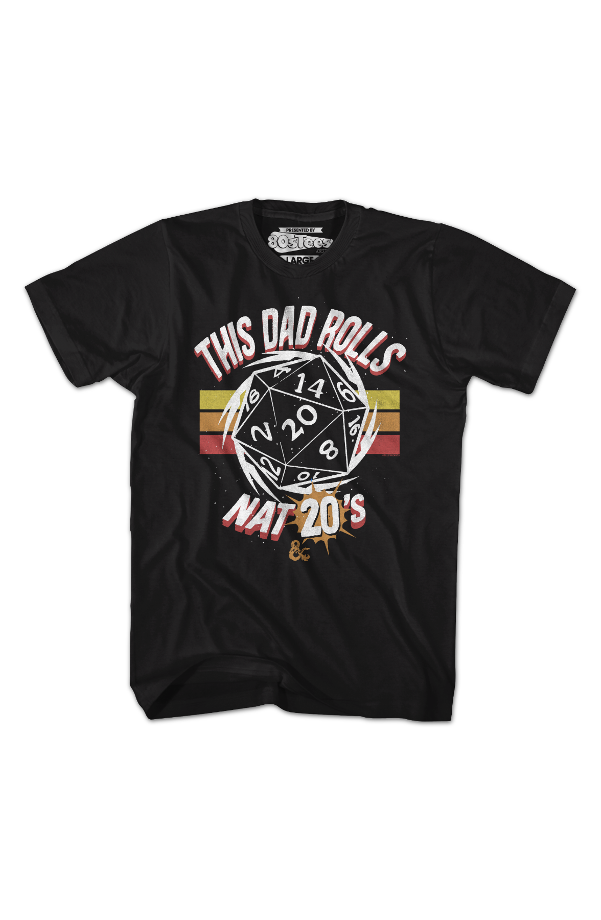 This Dad Rolls Nat 20's Dungeons & Dragons T-Shirt product image 2