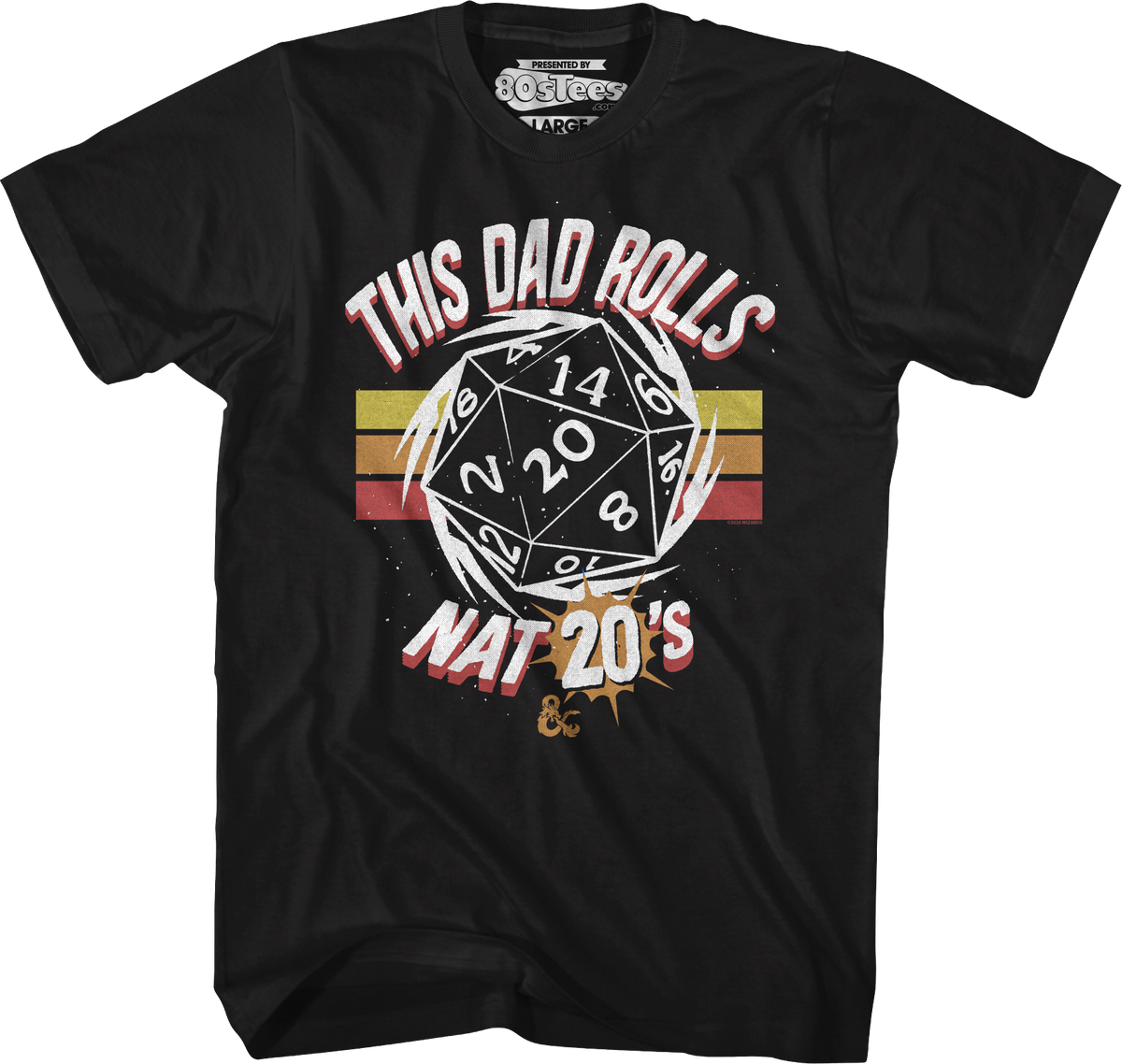 This Dad Rolls Nat 20's Dungeons & Dragons T-Shirt product image 1