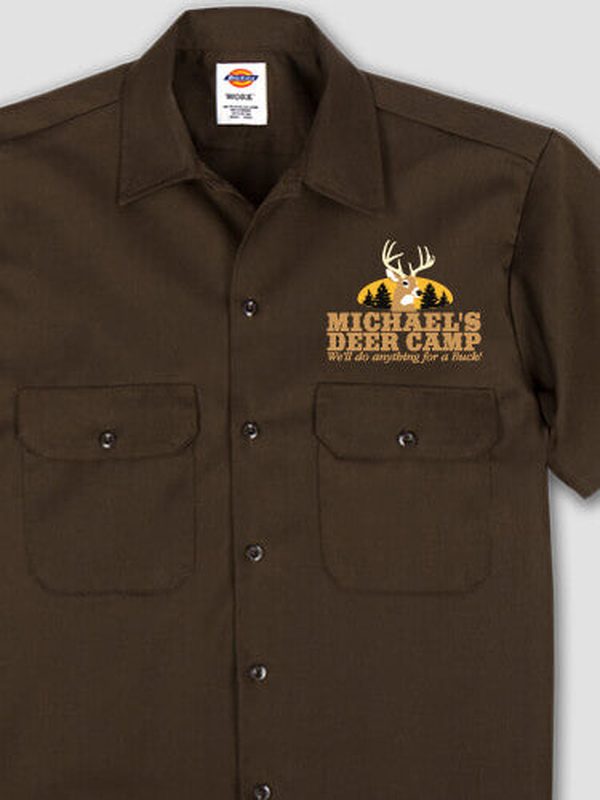 Deer Camp : Embroidered Work Shirts product image 2