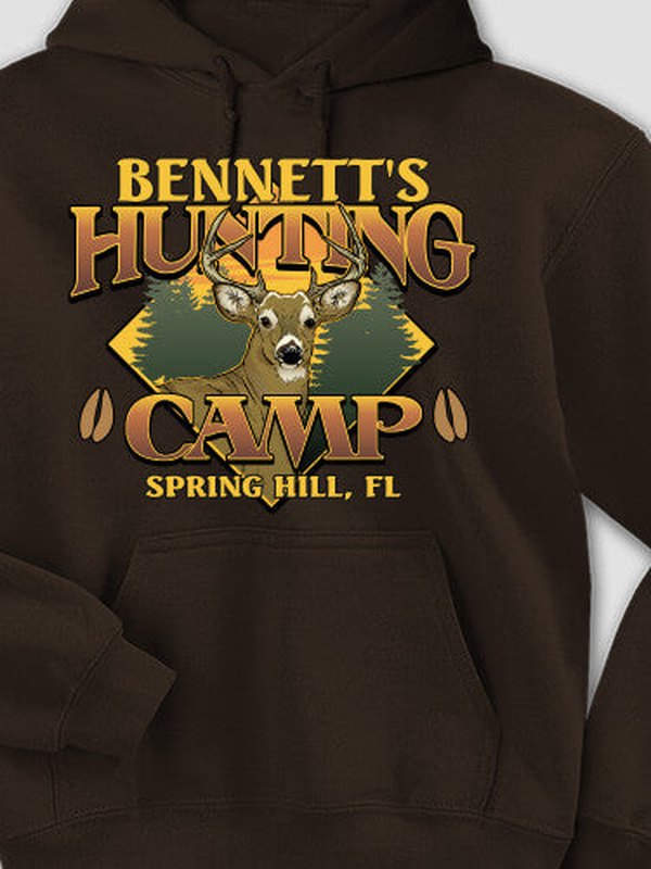 Deer Hunting Camp : Printed Hoodies product image 3