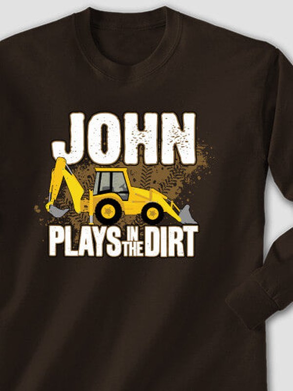 Dirt Shirt - Backhoe : Printed Long Sleeves product image 1