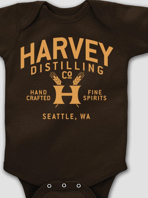 Distilling Company : Printed Baby Bodysuits
