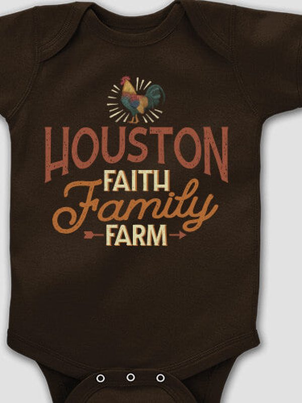 Faith Family Farm : Printed Baby Bodysuits