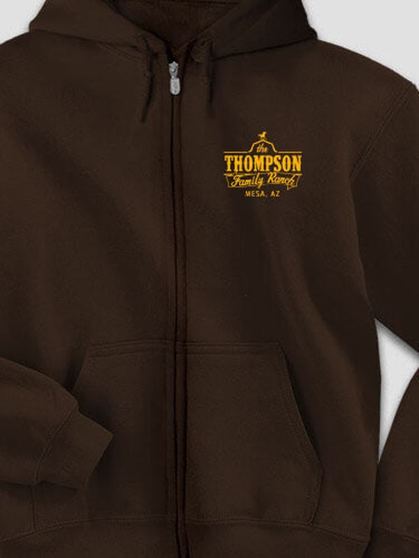 Family Ranch : Embroidered Zip Hoodies