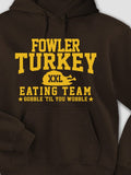 Turkey Eating Team : Printed Hoodies product image 1