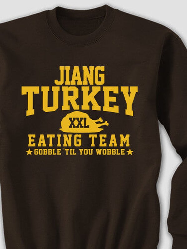 Turkey Eating Team : Printed Sweatshirts product image 1