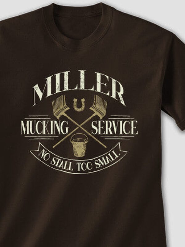 Vintage Mucking Service : Printed T-Shirts