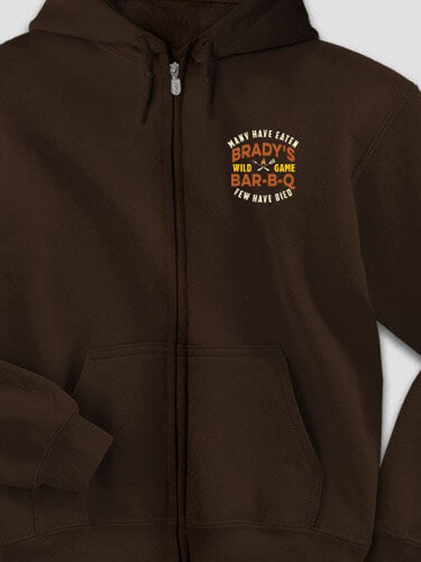 Wild Game Few Have Died BBQ : Embroidered Zip Hoodies product image 2