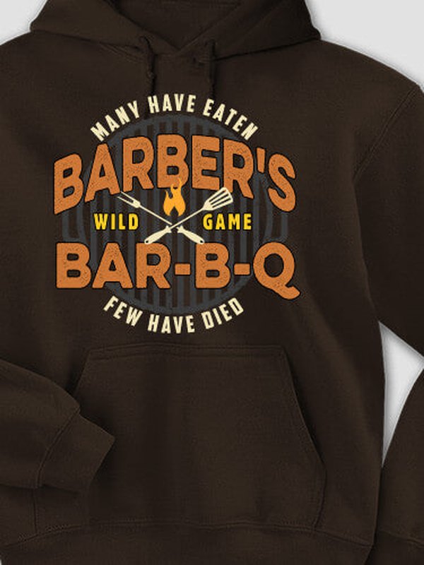 Wild Game Few Have Died BBQ : Printed Hoodies product image 2