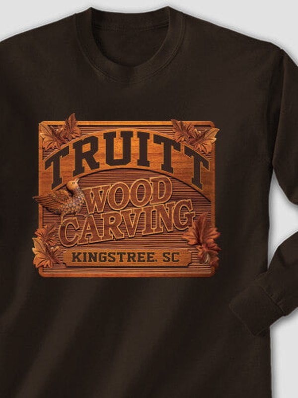 Wood Carving : Printed Long Sleeves