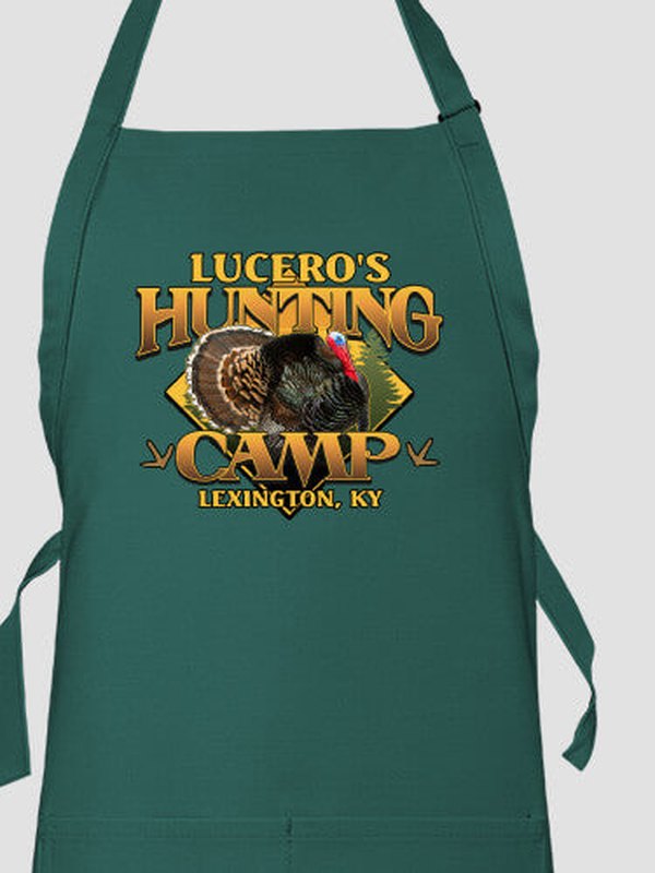 Turkey Hunting Camp : Printed Aprons