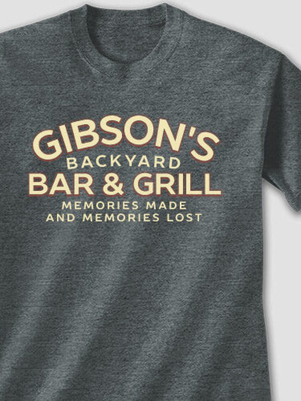 Backyard Bar and Grill : Printed T-Shirts