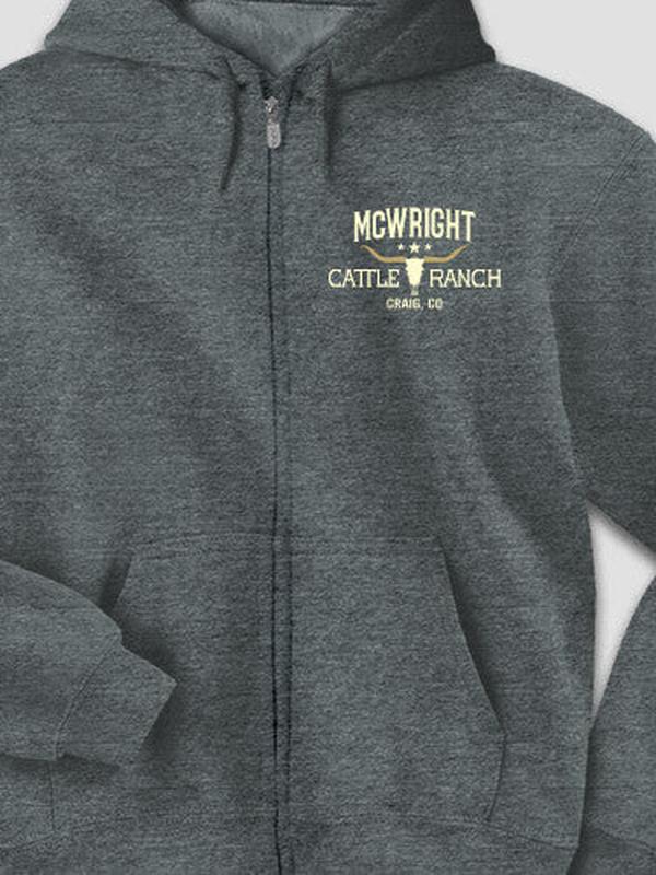 Cattle Ranch : Embroidered Zip Hoodies product image 3