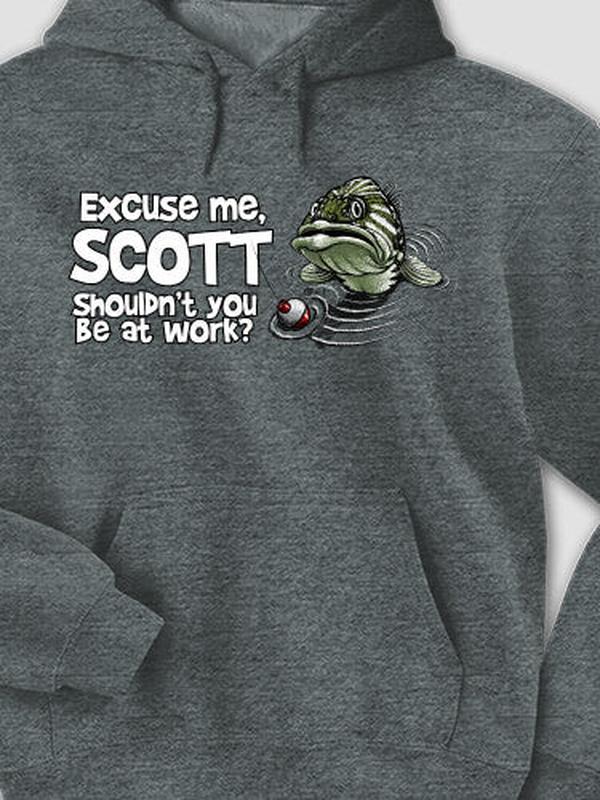 Excuse Me Fish : Printed Hoodies product image 1