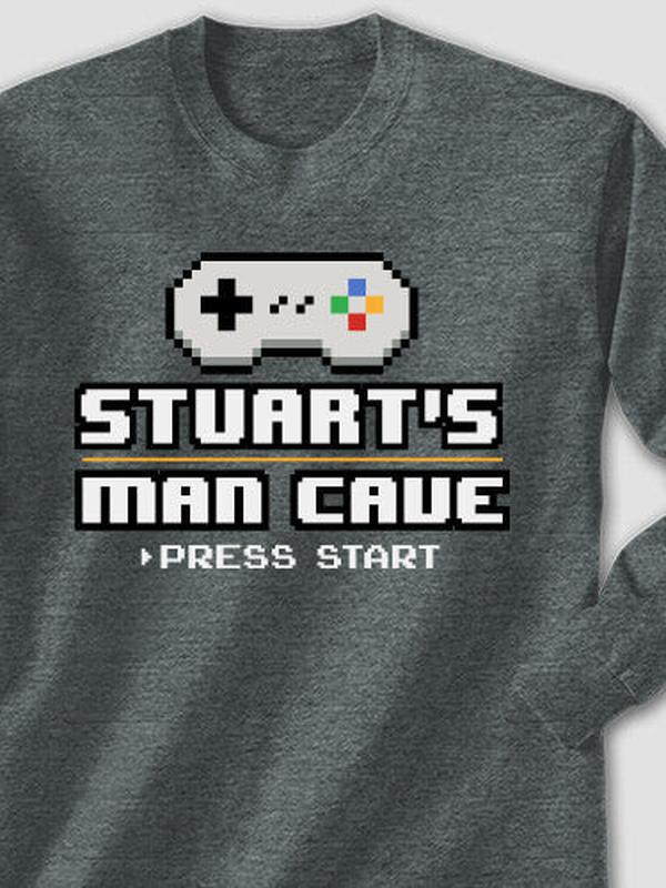 Gamer Man Cave : Printed Long Sleeves