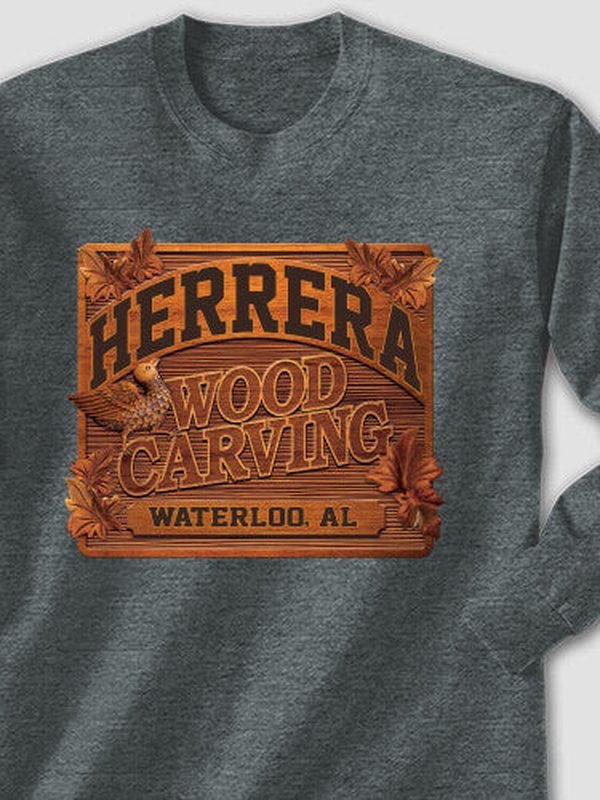 Wood Carving : Printed Long Sleeves