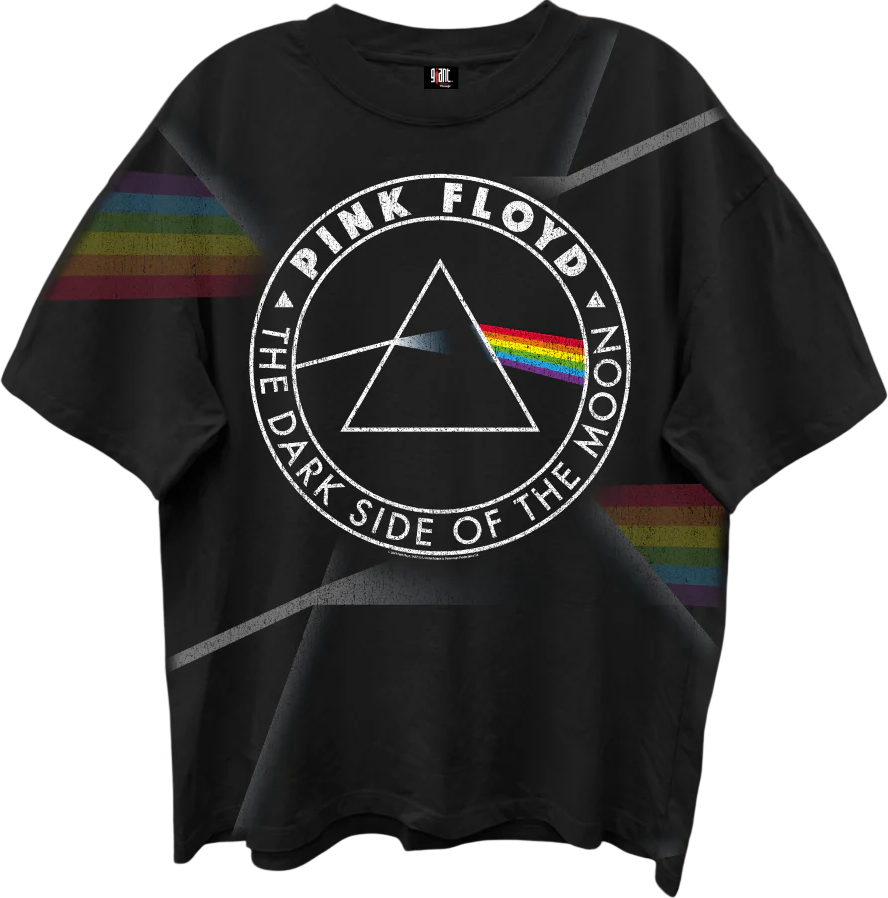 Dark Side Of The Moon Spectrum Pink Floyd Oversized T-Shirt product image 1