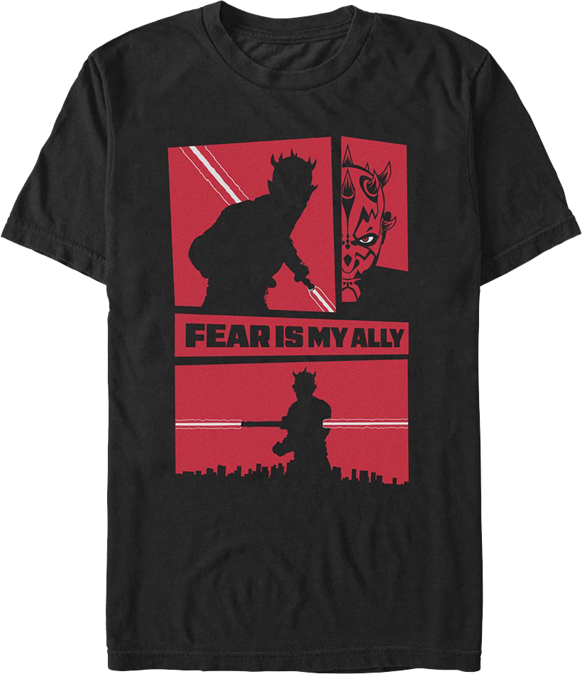 Darth Maul Fear Is My Ally Star Wars T-Shirt product image 1