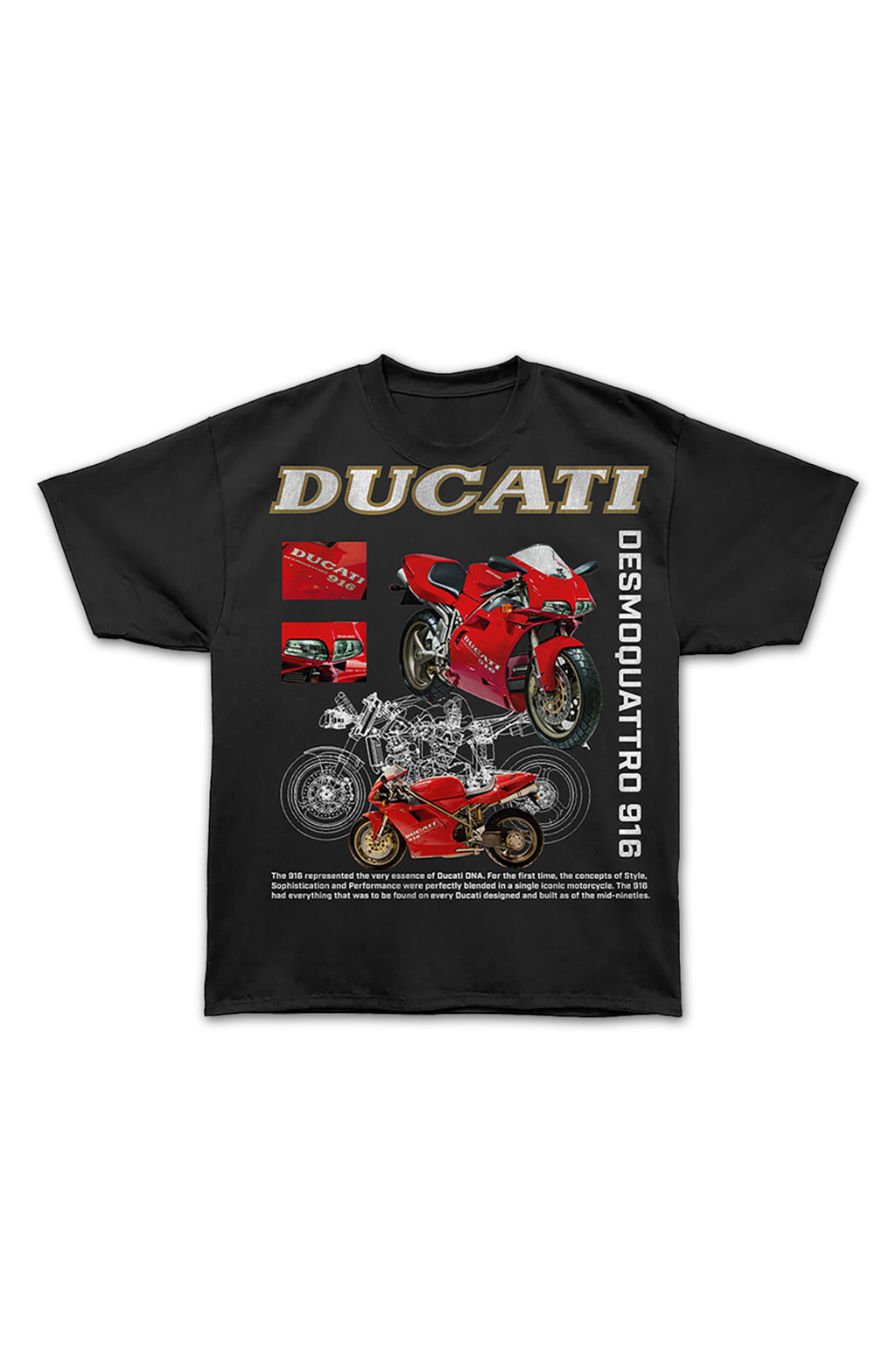 Desmoquattro 916 Ducati Oversized T-Shirt product image 2