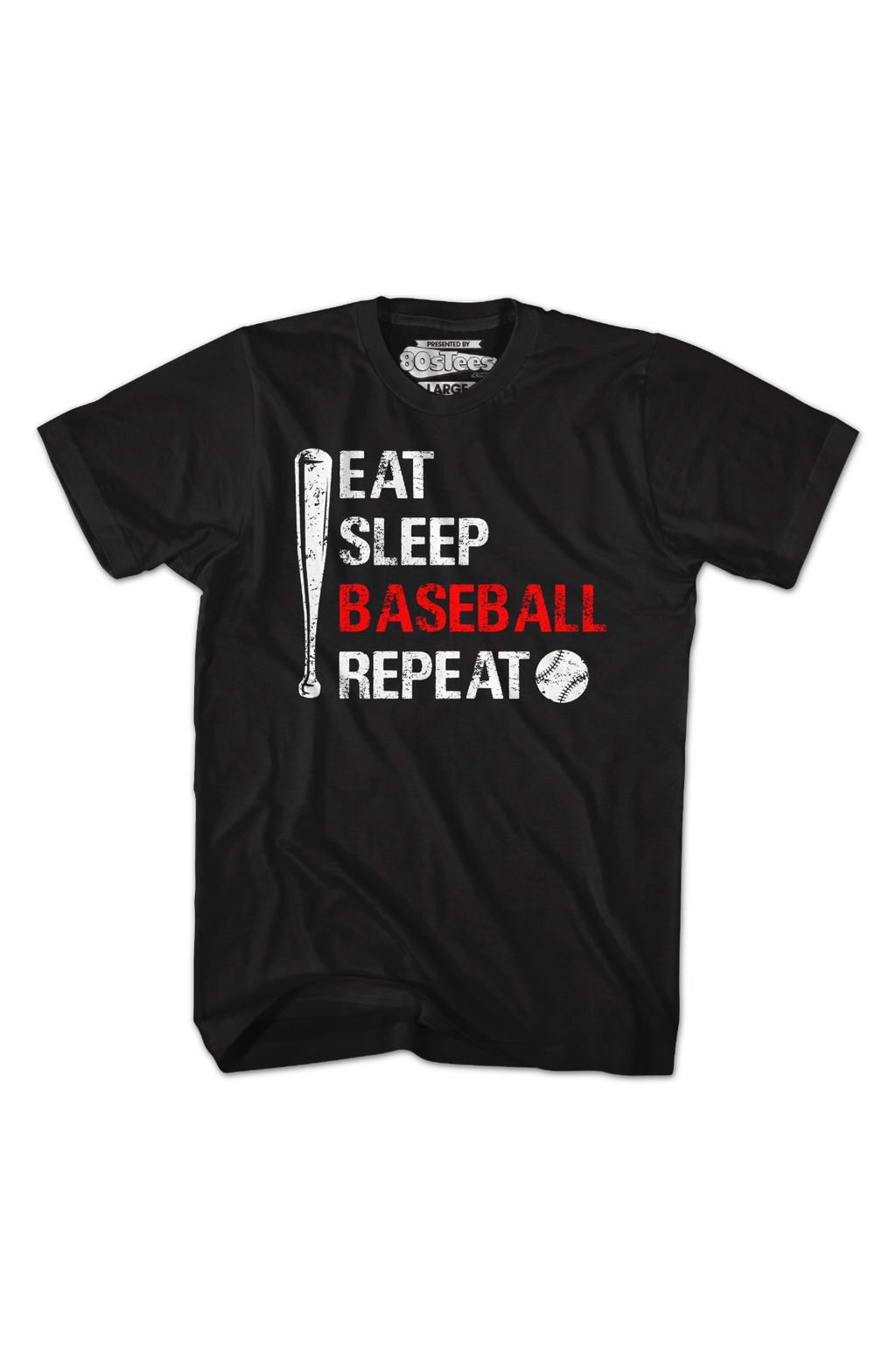 Eat Sleep Baseball Repeat T-Shirt product image 2