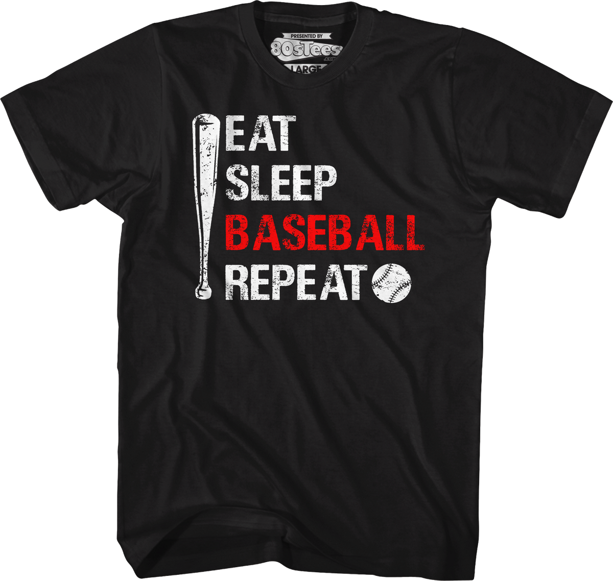 Eat Sleep Baseball Repeat T-Shirt product image 1