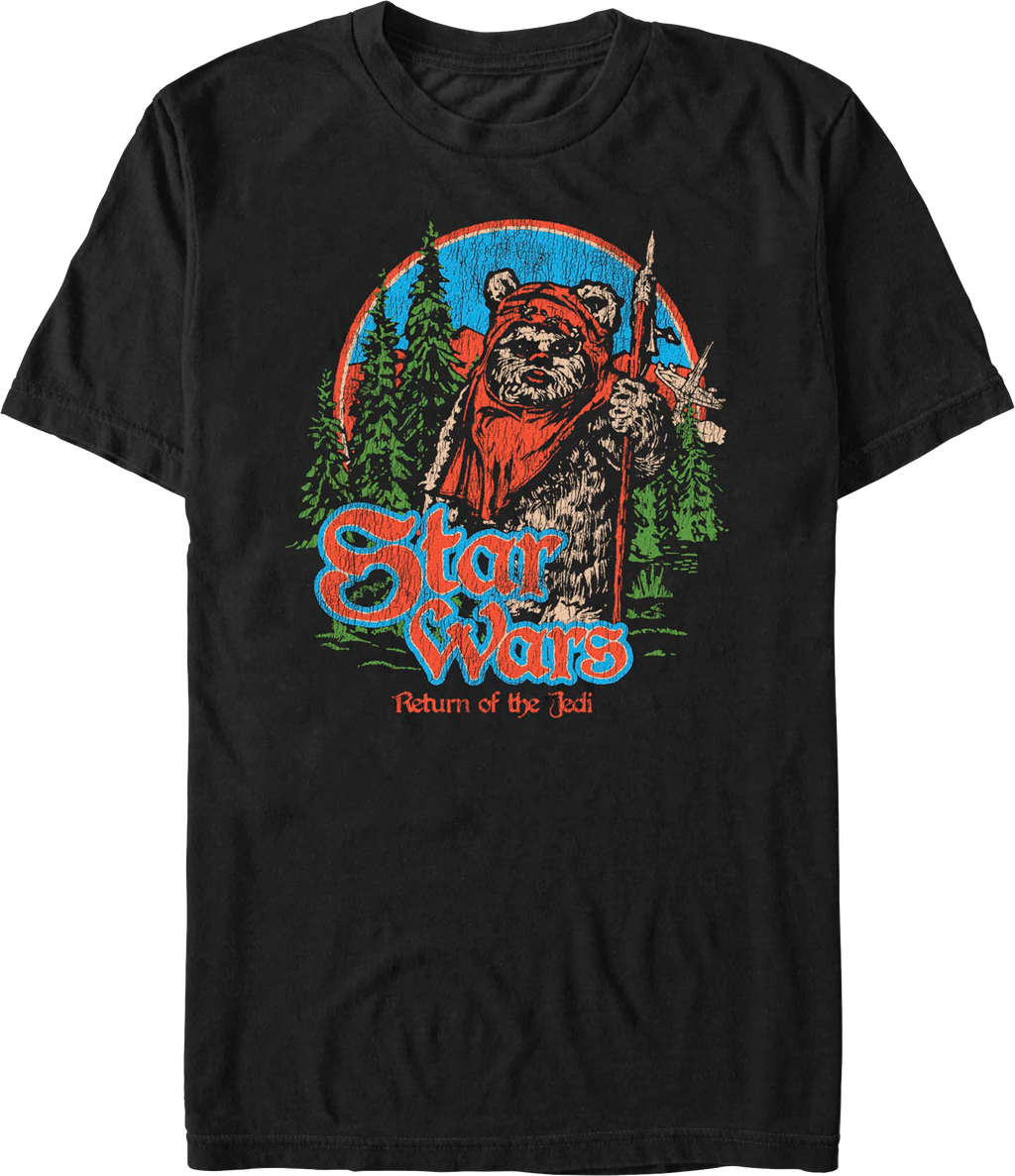 Ewok Endor Pose Return Of The Jedi Star Wars T-Shirt product image 1
